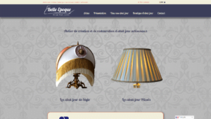 Création d'un site internet pour un artisan abat-jouriste